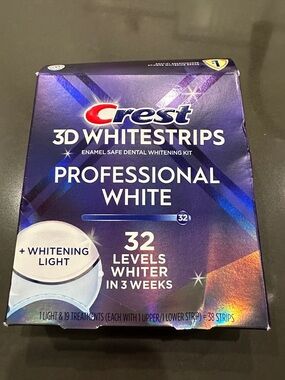Crest 3D Whitestrips Professional White -with whitening light